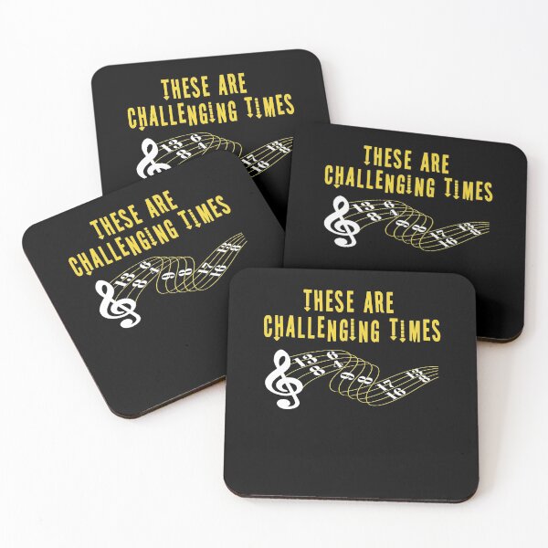 Item preview, These Are Challenging Times Music Lover funny musician Gift designed and sold by HeroTee.