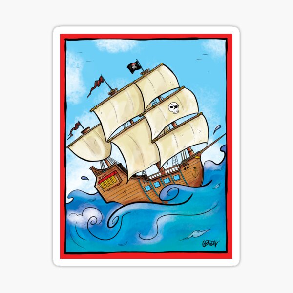 Stickers Sur Le Theme Crique Pirate Redbubble