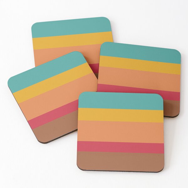 Item preview, Retro color stripes, 1900's retro colors designed and sold by Sasas Design.