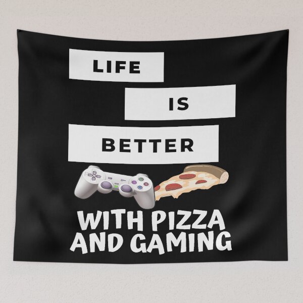 Item preview,  Life Is Better With Pizza And Gaming designed and sold by TeesFashion.
