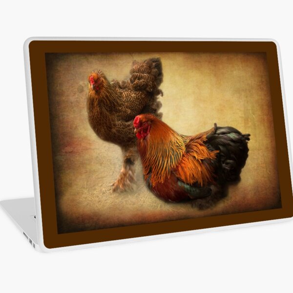 Rooster and hen Laptop Skin
