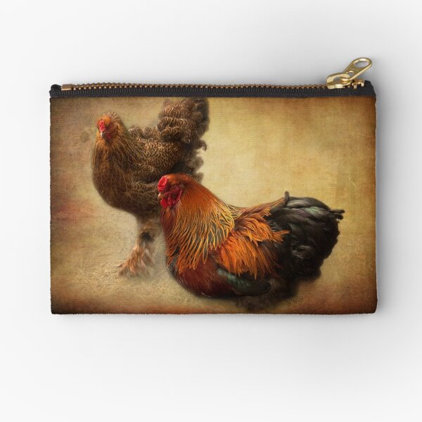Rooster and hen Zipper Pouch