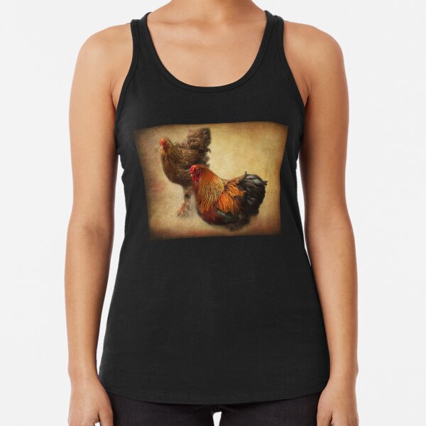 Rooster and hen Racerback Tank Top