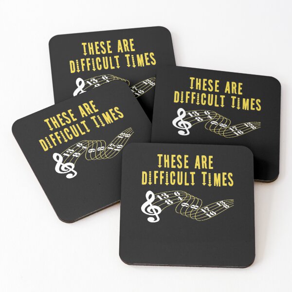 Item preview, These Are Difficult Times Music Lover funny musician Gift designed and sold by HeroTee.