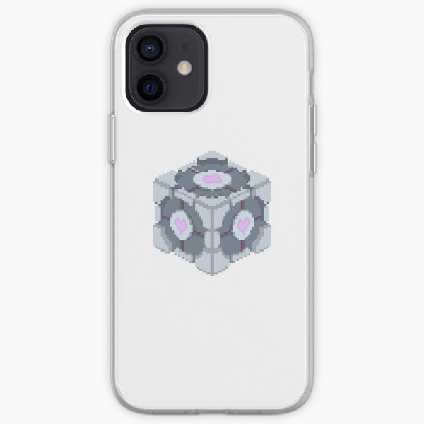 Companion Cube Portal 2 Merch iPhone Soft Case