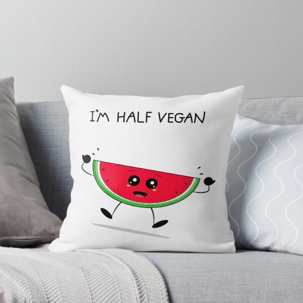 Item preview, I'm half vegan watermelon designed and sold by Coowo22.