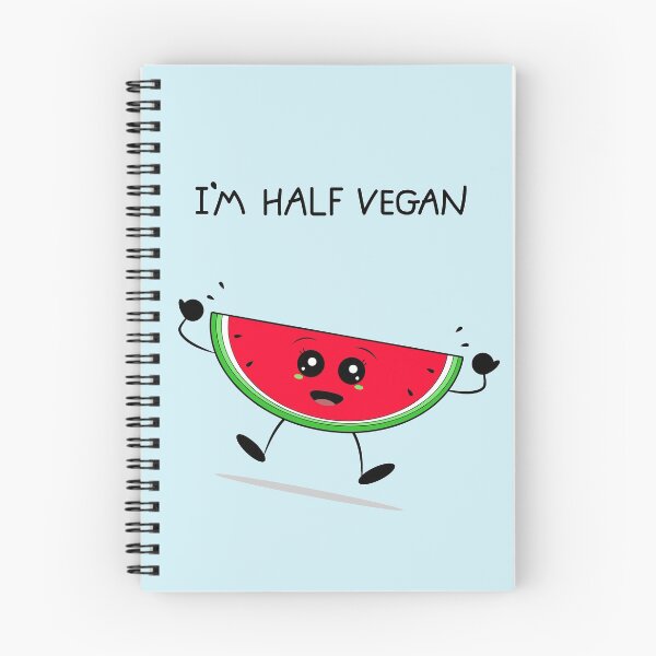 Item preview, I'm half vegan watermelon designed and sold by Coowo22.