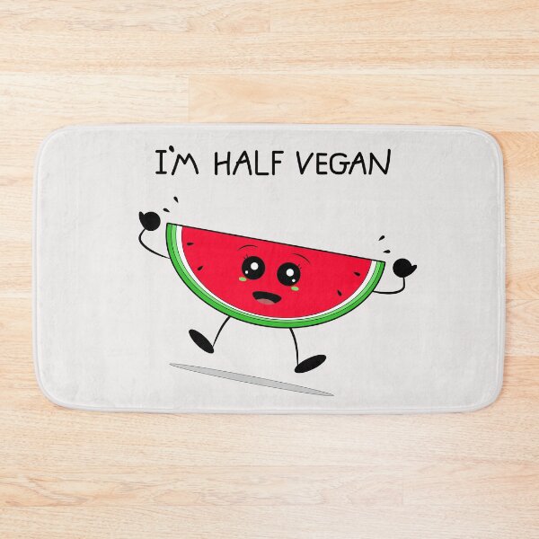 Item preview, I'm half vegan watermelon designed and sold by Coowo22.