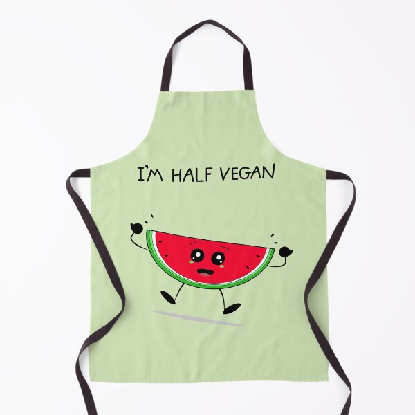 Item preview, I'm half vegan watermelon designed and sold by Coowo22.