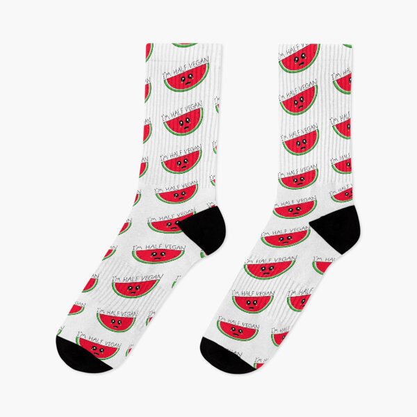 Item preview, I'm half vegan watermelon designed and sold by Coowo22.