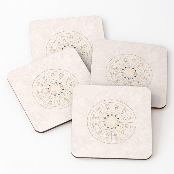 Item preview, Birthstones and Astrological Signs Wheel designed and sold by Octavia Soldani.