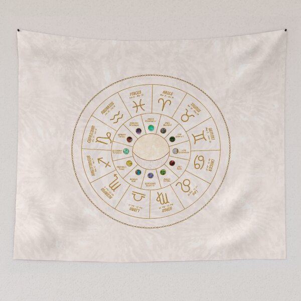 Item preview, Birthstones and Astrological Signs Wheel designed and sold by Octavia Soldani.