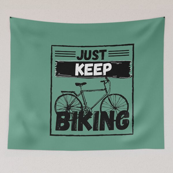 Item preview, Just Keep Biking designed and sold by MariusMunteanu.