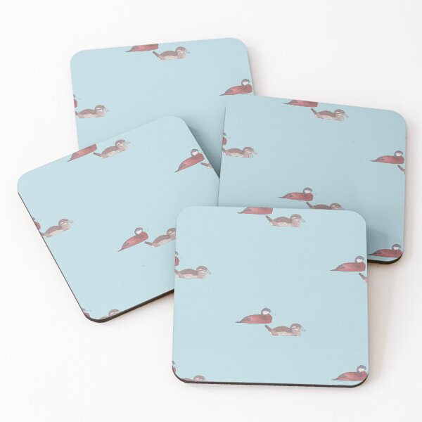 Item preview, Ruddy Duck watercolor illustration designed and sold by TheWaterBirds.