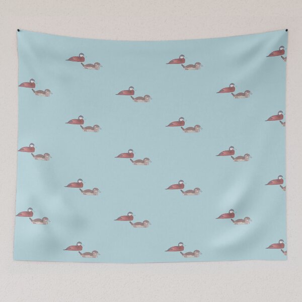 Item preview, Ruddy Duck watercolor illustration designed and sold by TheWaterBirds.