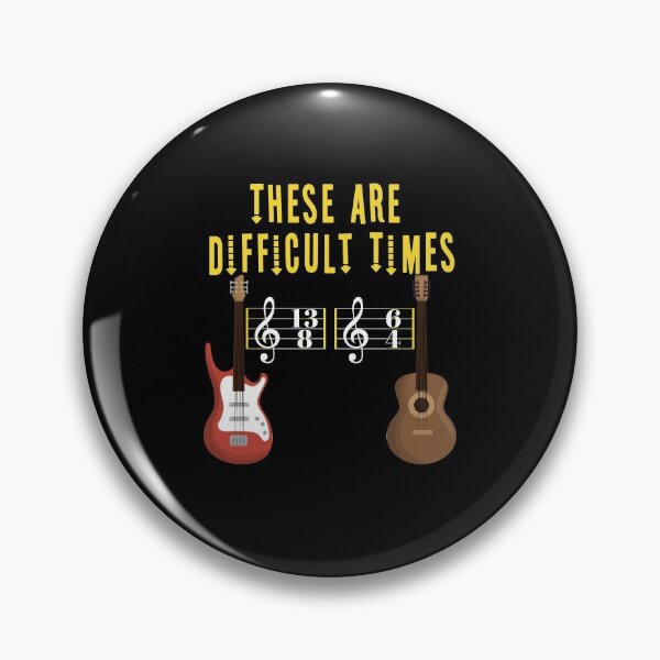 Item preview, These Are Difficult Times Music Lover funny musician Gift designed and sold by HeroTee.