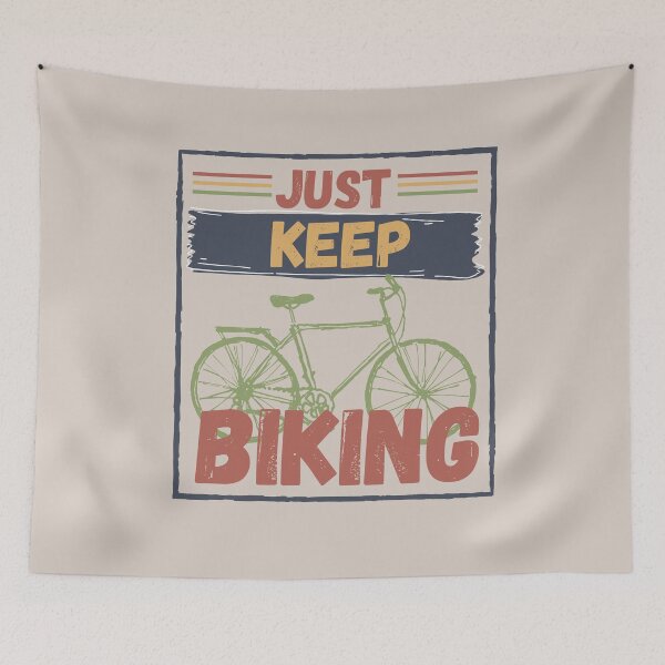 Item preview, Just Keep Biking designed and sold by MariusMunteanu.