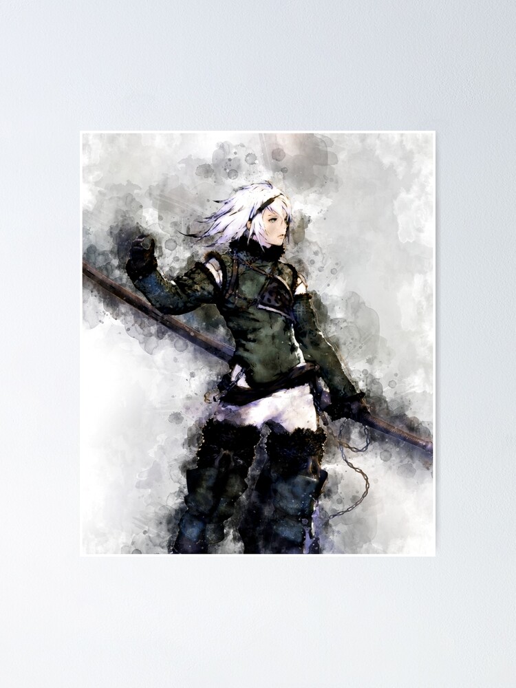 NieR Replicant - Protagonist *Watercolor* Poster for Sale by