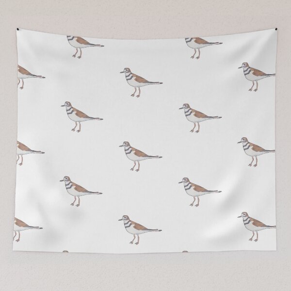 Item preview, Killdeer watercolor bird illustration designed and sold by TheWaterBirds.
