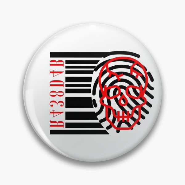 Item preview, fingerprint code skull  designed and sold by venus-ian.