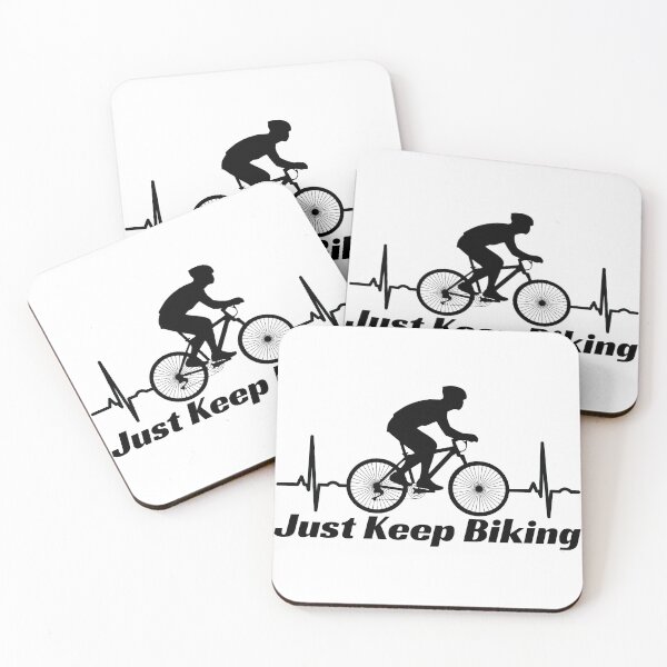 Item preview, Just Keep Biking designed and sold by BahiaStyle.