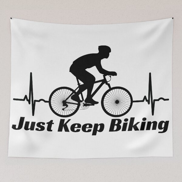 Item preview, Just Keep Biking designed and sold by BahiaStyle.