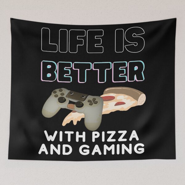 Item preview,  Life Is Better With Pizza And Gaming designed and sold by TeesFashion.