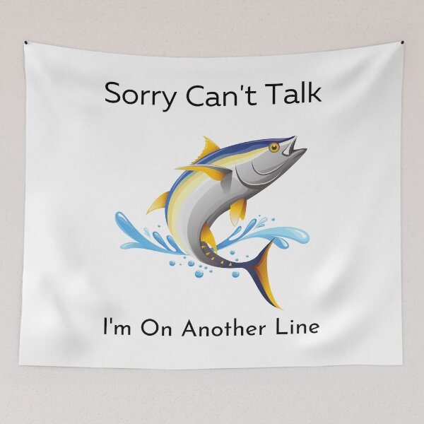 Item preview, Funny fishing Lover Gift,Sorry Can't Talk I'm On Another Line designed and sold by piskwi.