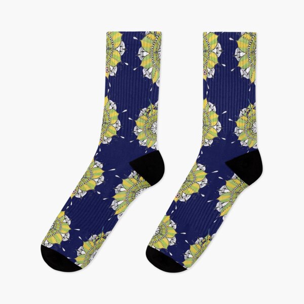 Item preview, Mandala Dragonfly Yellow Green Colours Prepare For Swift Action Dark Blue designed and sold by SpiritGifts.