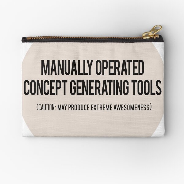 Manually Operated Concept Generating Tools - Peach Zipper Pouch