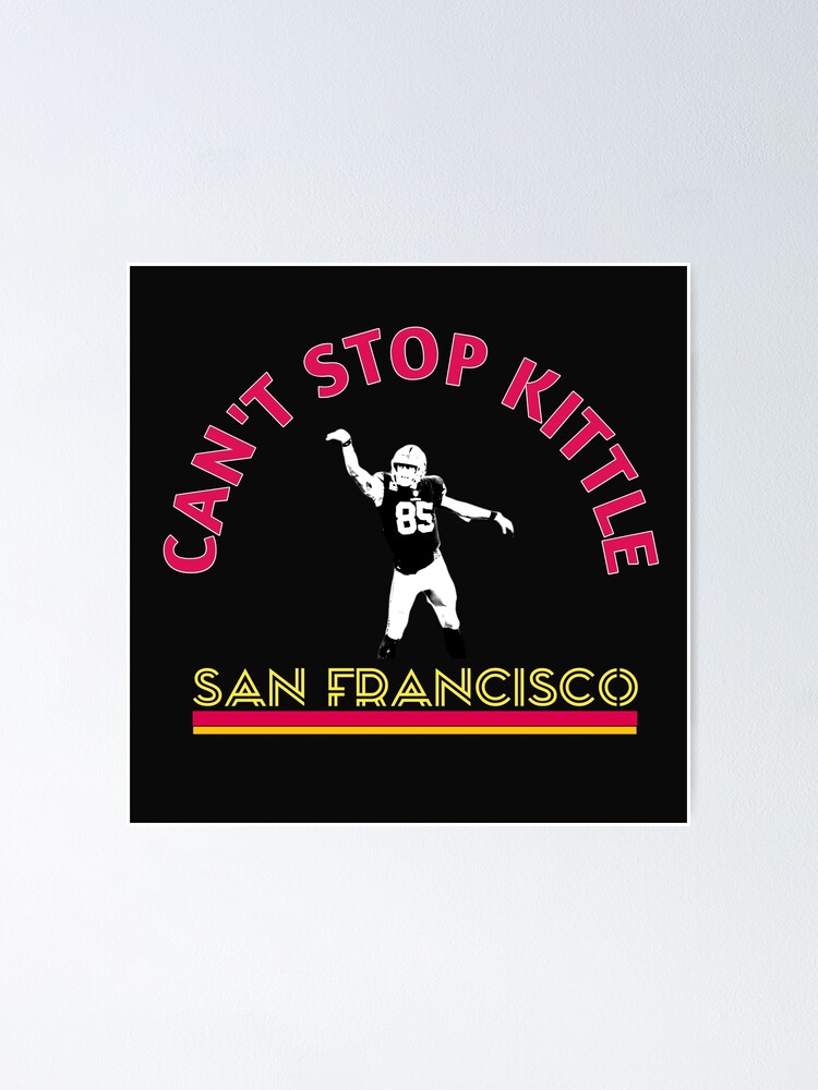 George Kittle Football Shirt Jersey #85 San Francisco (Small, Black)