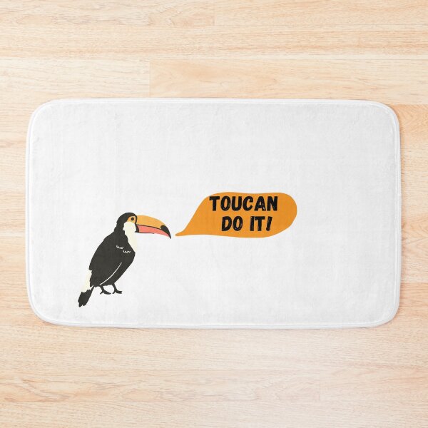 Item preview, Toucan do it! Motivational bird. Funny sticker.  designed and sold by TheWaterBirds.