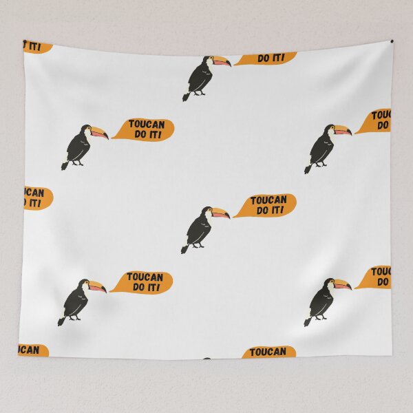 Item preview, Toucan do it! Motivational bird. Funny sticker.  designed and sold by TheWaterBirds.