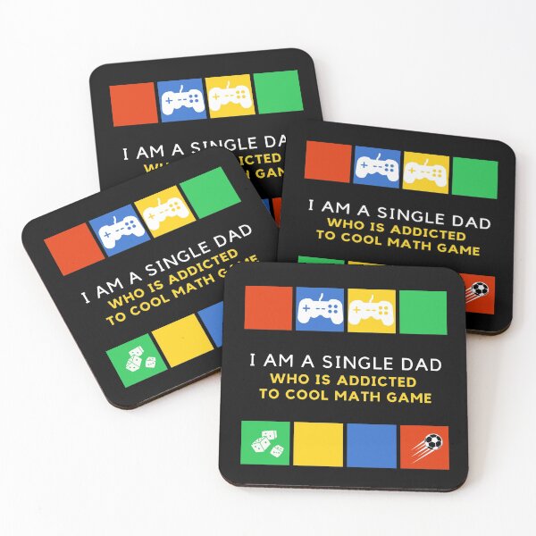 Item preview, i am a single dad who is addicted to cool math games  designed and sold by ShopThousand.