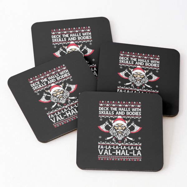 Item preview, Deck The Halls With Skulls And Bodies Funny Viking Christmas designed and sold by DanielleNicolet.