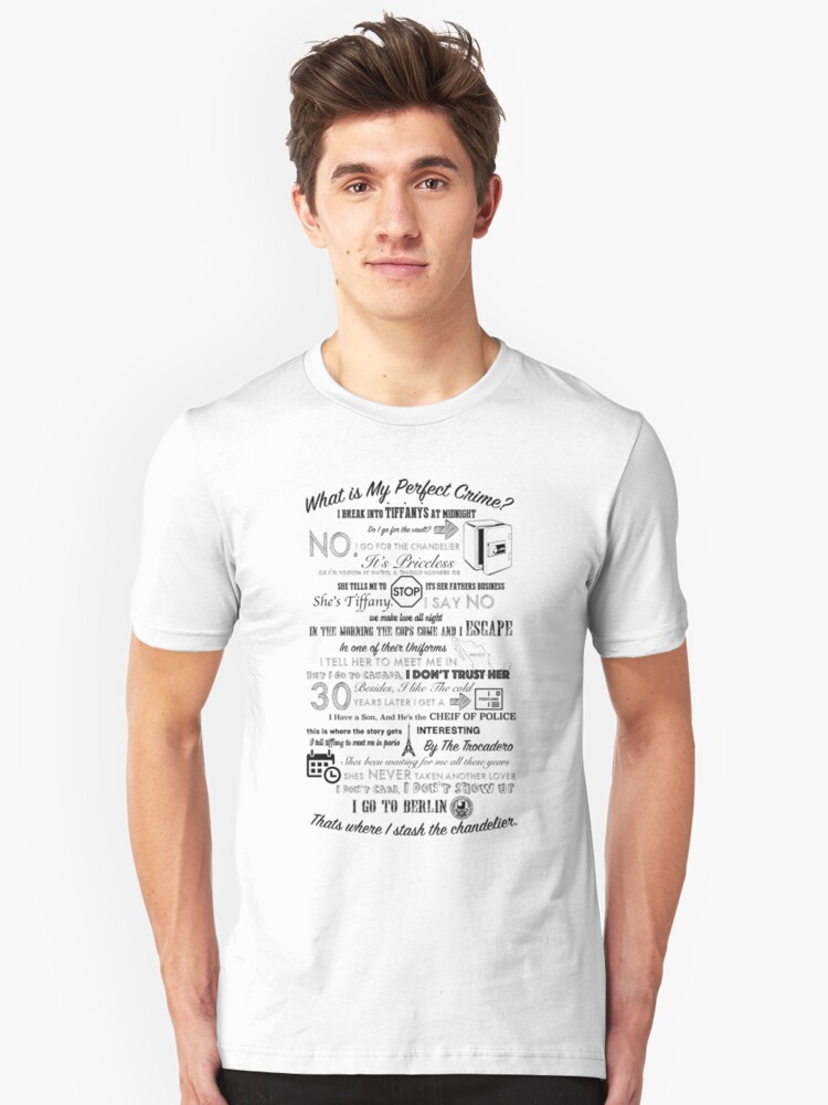 "The Office: Dwight's Perfect Crime" T-shirt by Wellshirt | Redbubble