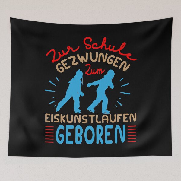 Artikelvorschau, Zur Schule Gezwungen Zum Eiskunstlaufen Geboren Eislaufen entworfen und verkauft von PlatonisDesign.