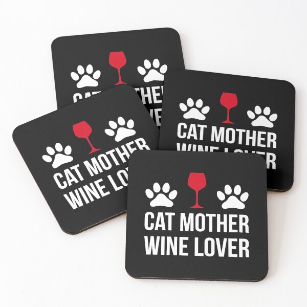 Item preview, Cat mother wine lover designed and sold by GoldenDov.