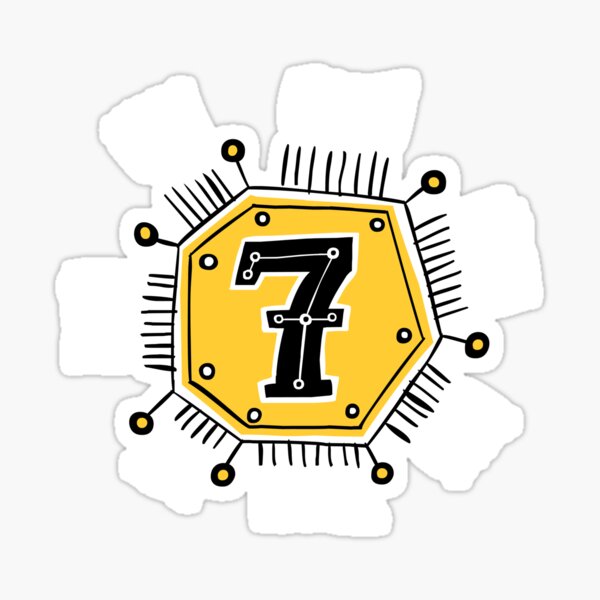 Lucky Seven Sticker