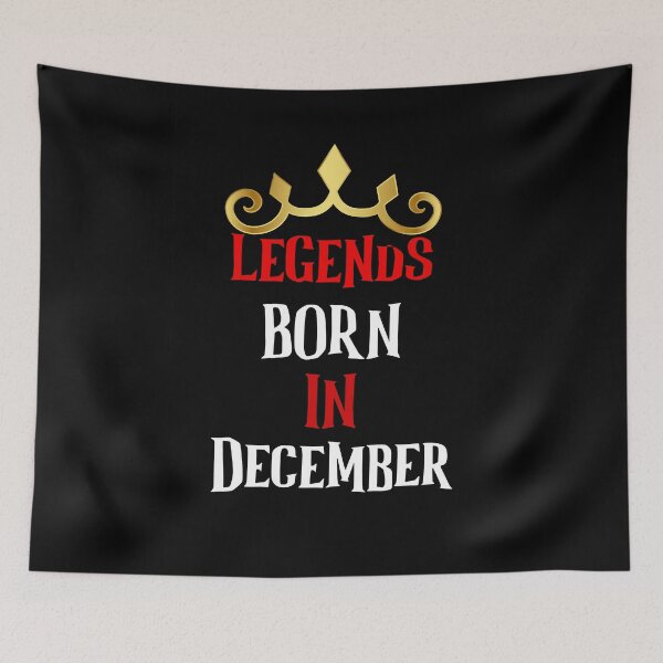 Item preview, Legends Are Born In December | December Birthday Quotes designed and sold by The Full Cart.