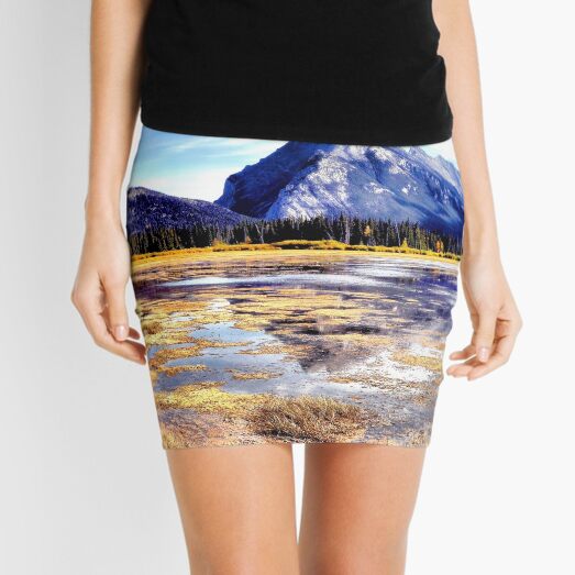 Mt Rundle - Banff, Alberta, Canada Mini Skirt