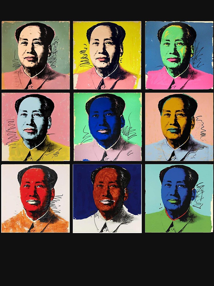 Mao Zedong Andy Warhol Pop Art Artist Portrait Seamless Wallpaper T Shirt By Ibljutiy Redbubble