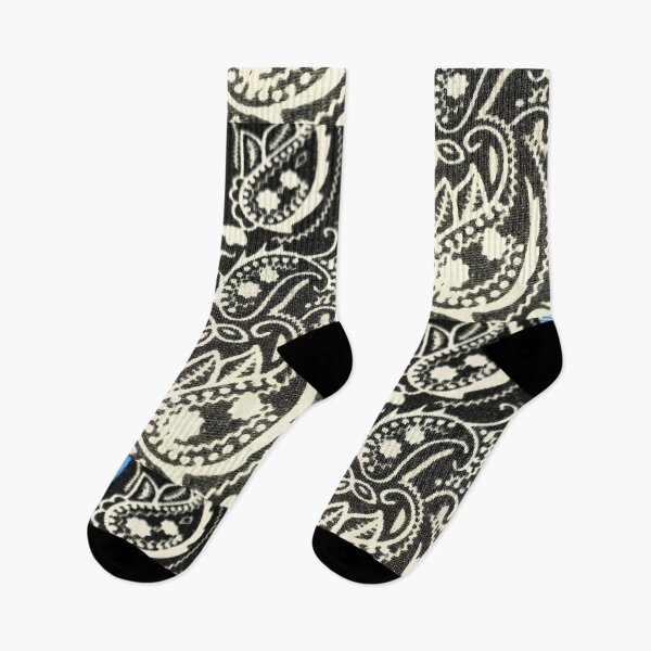 Item preview, Blue and black Paisley leggings  designed and sold by Goodvibesvan.