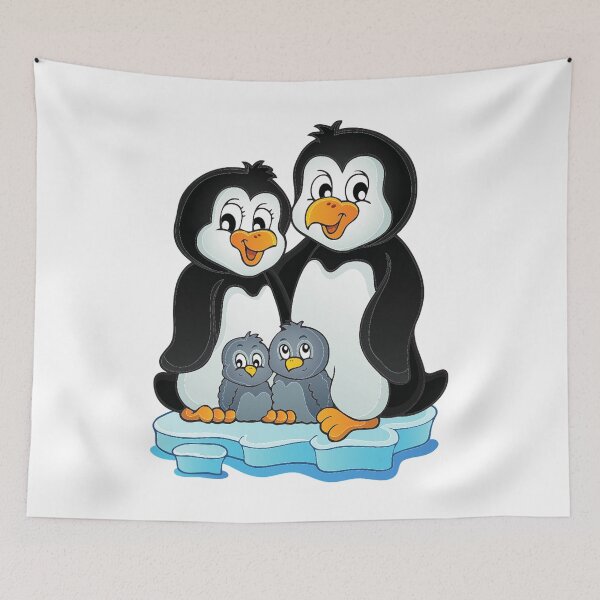 Item preview, Cute Penguins Family Arctic Snow Winter Antarctica designed and sold by treasure-crafts.