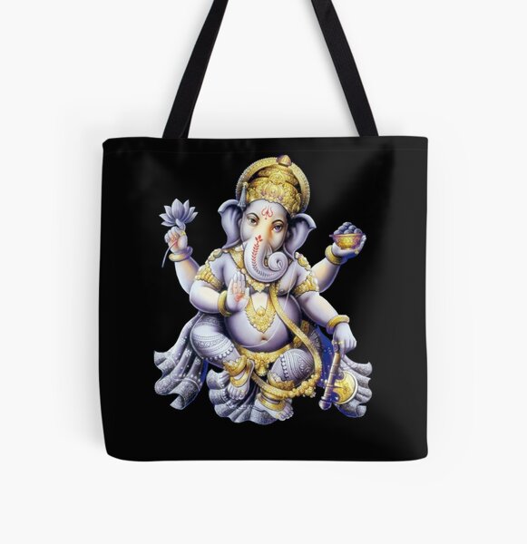 Ganesh (Hindu God) Cotton Canvas Messenger Bag