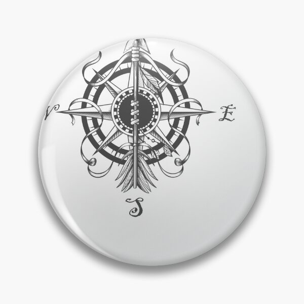 Item preview, Navigation Compass and Indian Arrow Tattoo designed and sold by devaleta.