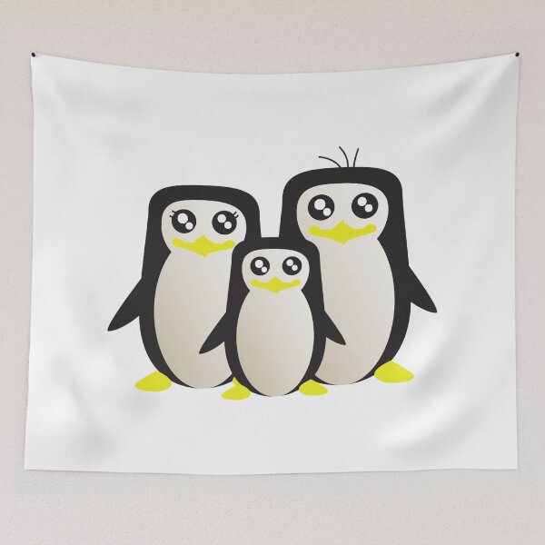 Item preview, Cute Penguins Family Arctic Snow Winter Antarctica designed and sold by treasure-crafts.