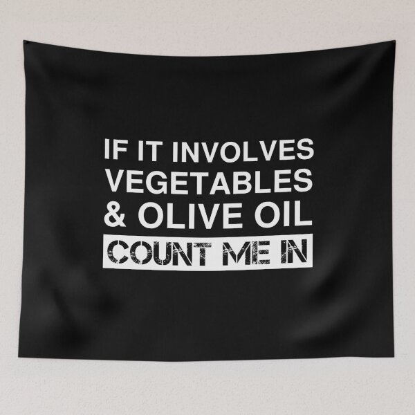 Item preview, Funny Vegetables And Olive Oil Healthy Food designed and sold by Creekman Designs.