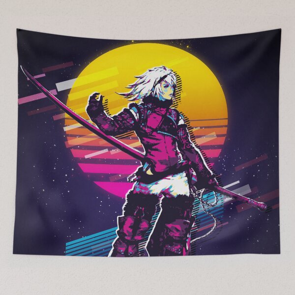 Item preview, NieR Replicant - Protagonist (80s Retro) designed and sold by MyRetroArt.