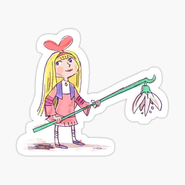 nettes Mädchen Sticker
